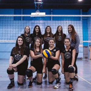 Équipe de volleyball féminin - Les Capitaines du Cégep de Matane<br />Source : Quentin Orain