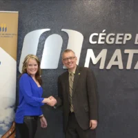 Photo de Louis Poirier et une dame