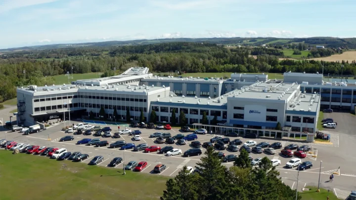 Plan du Cégep de Matane en drône