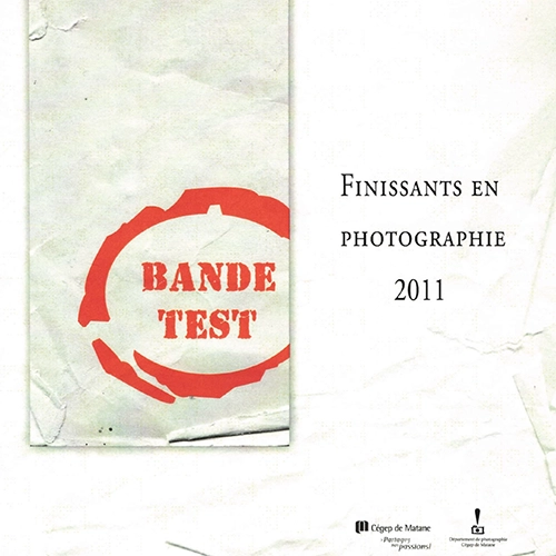 Page couverture du catalogue des finissants en Photographie 2011