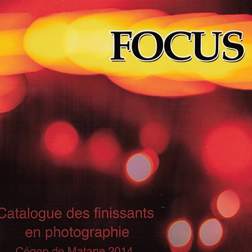 Page couverture du catalogue des finissants en Photographie 2014