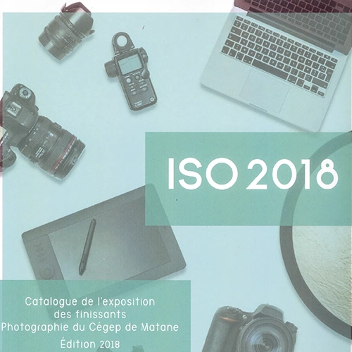 Page couverture du catalogue des finissants en Photographie 2018