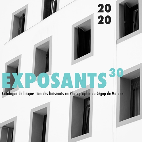 Page couverture du catalogue des finissants en Photographie 2020