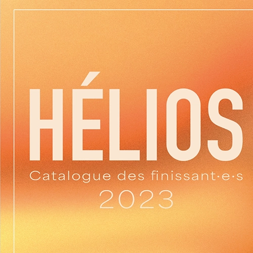 Page couverture du catalogue des finissants en Photographie 2023