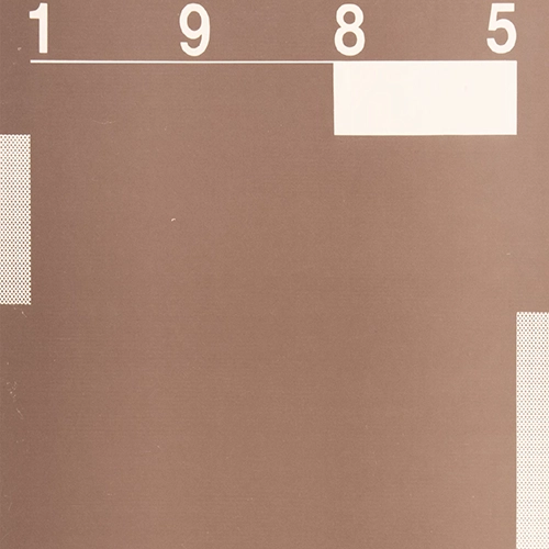 Page couverture du catalogue des finissants en Photographie 1985